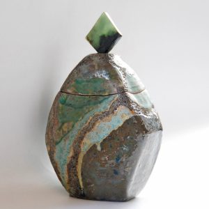 Boîte sculptée carrée jade