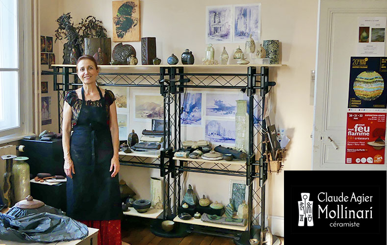Visite de l'atelier de l'artisane céramiste Claude Agier Mollinari