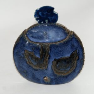 Céramique flacon "Agate Bleue "